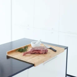 Planche à découper en bambou réversible avec rainure et ajustable au plan de travail 60 × 40 cm Point Virgule