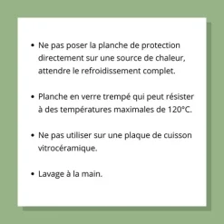 Planche multifonctions en verre 50 cm Pebbly