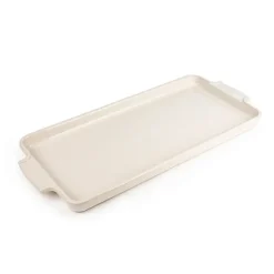Plaque apéritifs et mignardises céramique Appolia écru 40 cm Peugeot