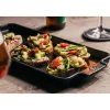 Plaque apéritifs et mignardises céramique ardoise Appolia 40 cm Peugeot