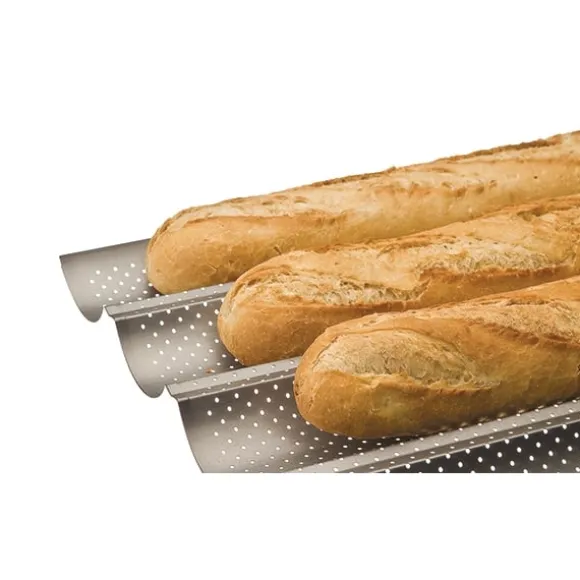 Plaque 4 baguettes perforée 38 x 33 cm Ibili