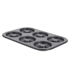 Plaque 6 mini savarins acier De Buyer