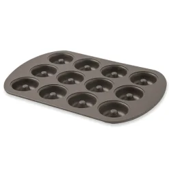 Plaque 12 mini savarins en acier revêtu 26,5 cm Mathon