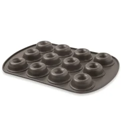 Plaque 12 mini savarins en acier revêtu 26,5 cm Mathon
