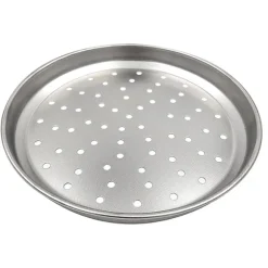 Plaque à pizza perforée inox 28 cm Steel Pan