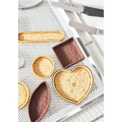 Plaque à pâtisserie micro-perforée professionnelle en aluminium 40 cm Mathon