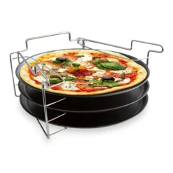 3 plaques à pizza avec support Baumalu