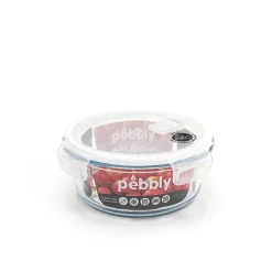 Plat boite ronde en verre 950 ml Pebbly
