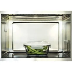 Plat carré en verre 800ml Pebbly
