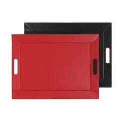 Plateau réversible bicolore noir et rouge 55 cm FreeForm