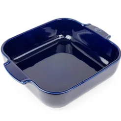 Plat à four céramique Appolia carré bleu 28 cm Peugeot