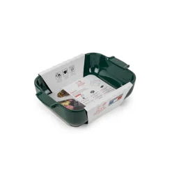 Plat à four céramique Appolia rectangulaire vert 25 cm Peugeot