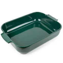 Plat à four céramique Appolia rectangulaire vert 40 cm Peugeot