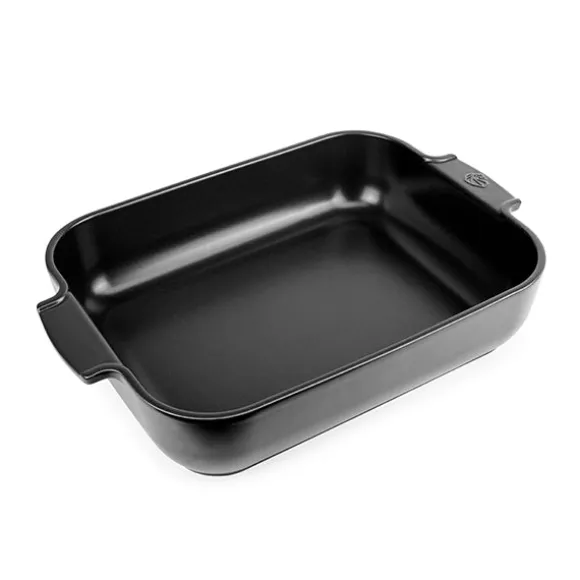 Plat à four céramique Appolia rectangulaire noir mat 40 cm Peugeot