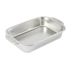 Plat à four inox rectangulaire avec anses 32 × 19 cm Mathon