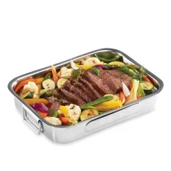 Plat à four rectangulaire inox 35 cm Baumalu