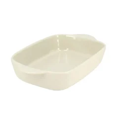 Plat à four rectangulaire Octave en grès beige 21,8 x 13,5 cm Menastyl
