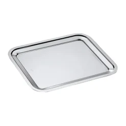 Plat rectangle en inox Dribbling 40 cm Inoxriv