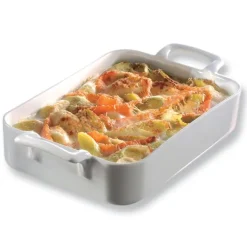 Plat rectangulaire porcelaine Belle Cuisine 34 cm Blanc Revol