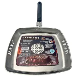 Poêle à barbecue en inox Kitchenpro