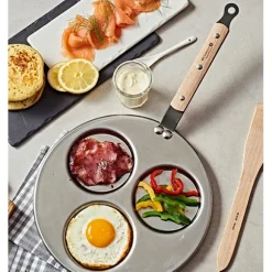 Poêle 3 blinis acier Minéral B Bois 27 cm De Buyer