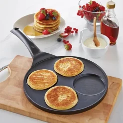Poêle 4 blinis ou pancakes à induction 26,5 cm Mathon