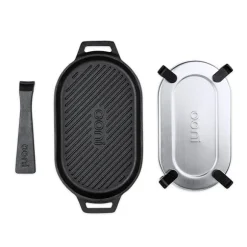 Poêle grill ovale en fonte Ooni