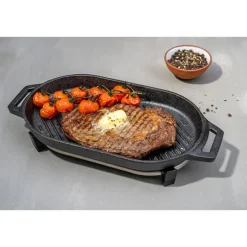 Poêle grill ovale en fonte Ooni