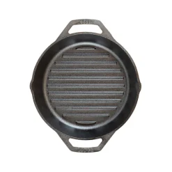Poêle grill ronde en fonte naturelle 26 cm Lodge