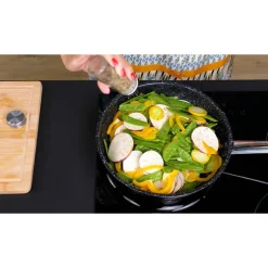 Poêle inox avec revêtement céramique 24 cm Kitchenpro