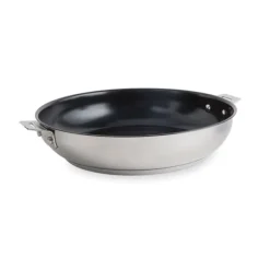 Poêle inox revêtement antiadhérent céramique Clips'Inox sans manche 24 cm Mathon