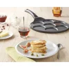 Poêle 7 mini blinis ou pancakes à induction fonte 26.5 cm Mathon