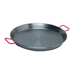 Poêle à paëlla 46 cm acier poli