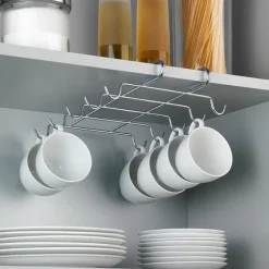 Porte-tasses pour placard ou étagère Wenko by Maximex