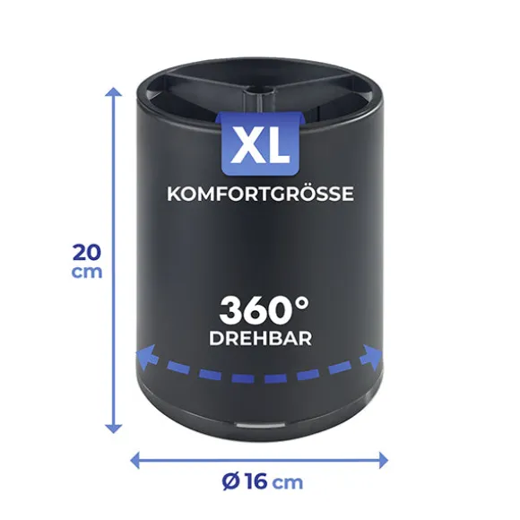 Porte ustensiles pivotant XL noir Wenko by Maximex
