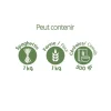 Pot en verre carré couvercle bambou 2,2L Pebbly