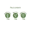 Pot en verre carré couvercle en bambou 1,4L Pebbly