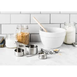 4 pots mesureurs en inox De Buyer