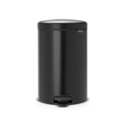 Poubelle ronde à pédale NewIcon 20 L noir Brabantia