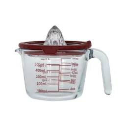 Presse-agrume manuel avec pichet gradué en verre 500 ml Pebbly