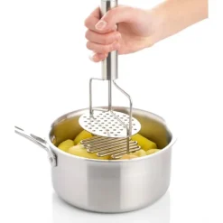 Presse-purée manuel double action inox 24 cm Mathon