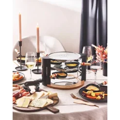 Raclette Evolution avec accessoires à fromage et deux grands poêlons Lagrange