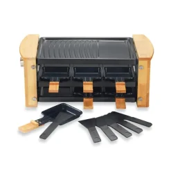 Raclette grill 6 poêlons 900 W Kitchen Chef Professional