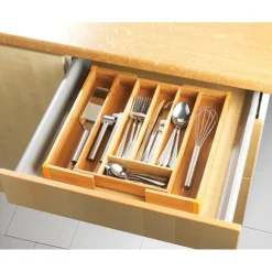 Range-couverts extensible en bambou 5 à 7 compartiments Wenko by Maximex