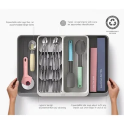 Range-couverts extensible plusieurs niveaux DrawerStore™ Joseph Joseph