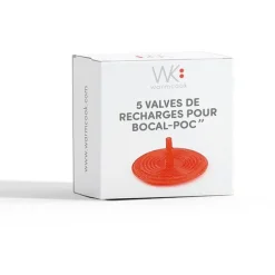 Recharge x 5 valves en silicone Bocal POC''