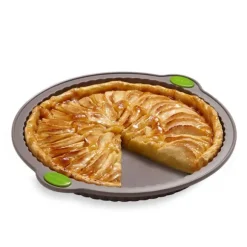 Rigiflex Moule à tarte cannelée en silicone structure acier 26 cm Mathon