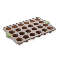 Rigiflex Plaque 24 mini-canelés en silicone structure acier 34 cm Mathon