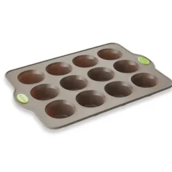 Rigiflex Plaque 12 muffins en silicone structure acier Mathon