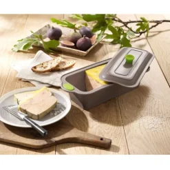 Rigiflex Terrine en silicone structure acier avec couvercle 2 en 1 24 cm Mathon